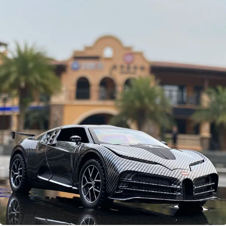 1:32 Bugatti Centodieci kolfiberlegering sportbil modell pressgjuten metall leksak bil modell simuleringskollektion barnleksak present