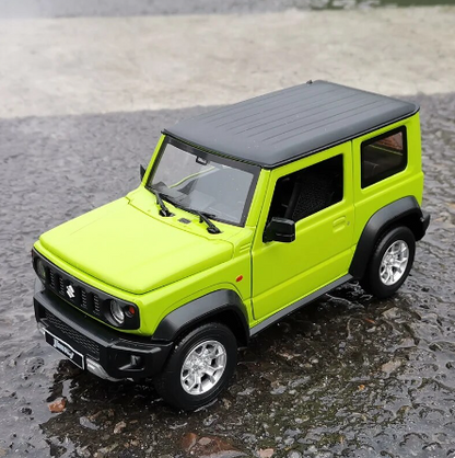 Tuff SUZUKI Jimny Terrängbil i Skala 1:18 – Metallmodell med Realistisk Design | För Samlare & Barn