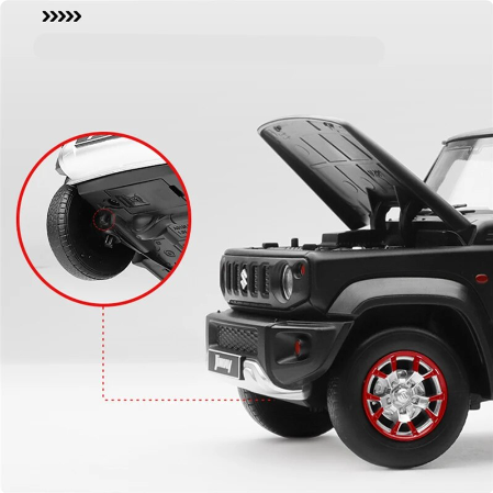 Överstorlek 1:18 SUZUKI Jimny Alloy Bilmodell Diecasts Metallleksak Terrängfordon Bilmodell Simuleringskollektion Barnpresenter