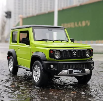 Tuff SUZUKI Jimny Terrängbil i Skala 1:18 – Metallmodell med Realistisk Design | För Samlare & Barn
